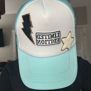 Trucker Hat - White and Blue